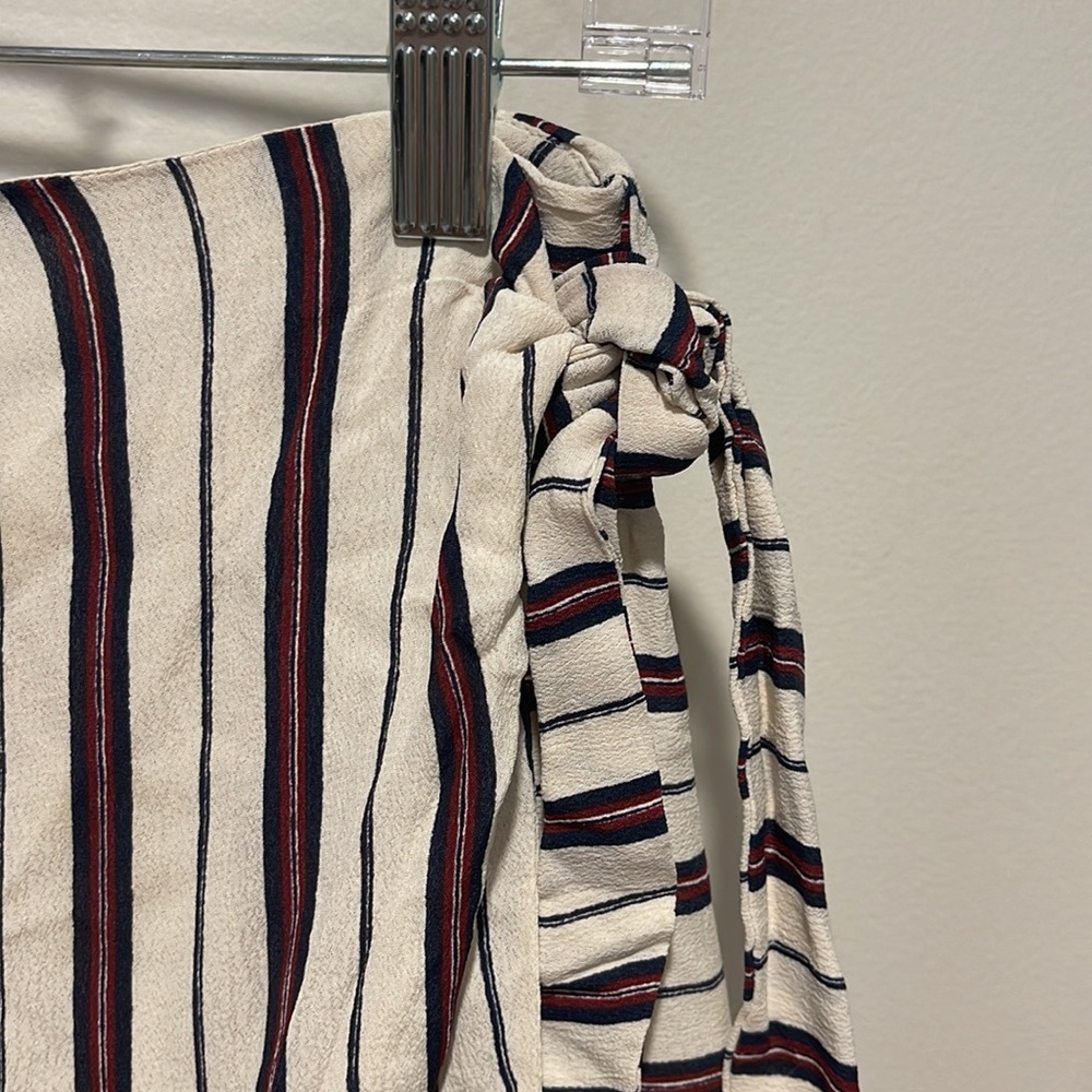 Privacy Please Emory Striped Skort XS Faux Wrap Skirt - Picture 5 of 8